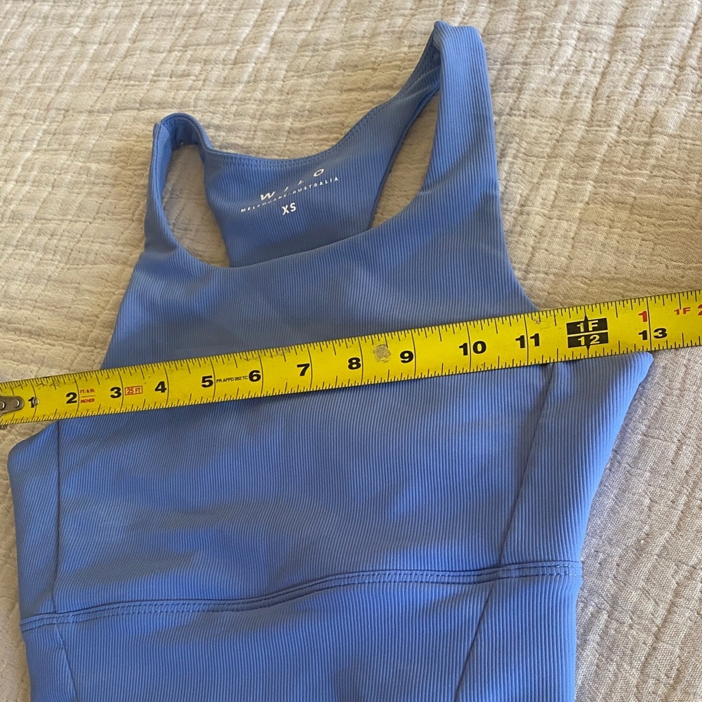 Base Ribbed (Sky Blue) Performance Sports Bra - Picture 8 of 9